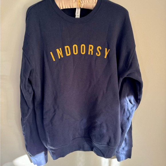 Indoorsy Funny Crewneck Sweatshirt - Picture 2 of 5